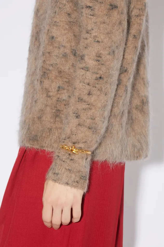Acne Studios Knot Cuff Bracelet Gold Women Jewellery