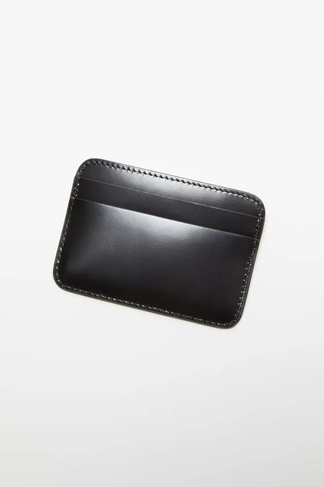 Acne Studios Leather Card Holder Black Women Small Leather Goods