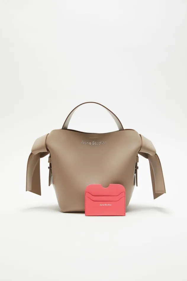 Acne Studios Leather Card Holder Electric Pink Men Small Leather Goods