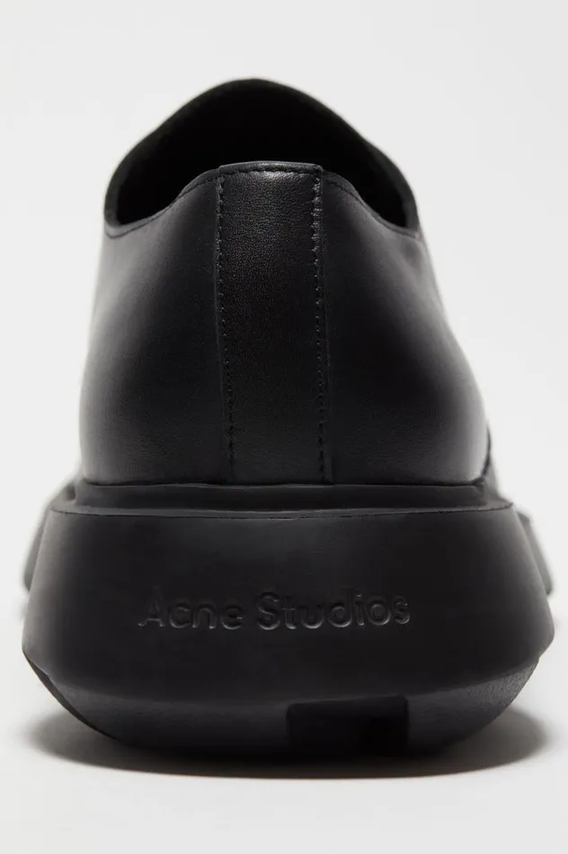 Acne Studios Leather Laceup Shoes Black Men Shoes