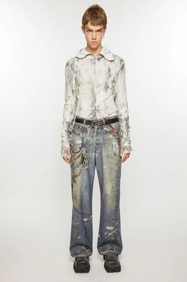 Acne Studios Logo Buckle Belt Black Women Belts