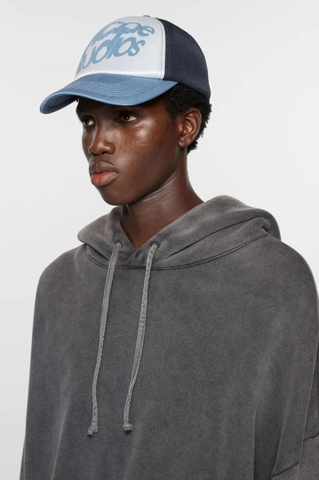 Acne Studios Logo Cap Multi Blue Women Hats