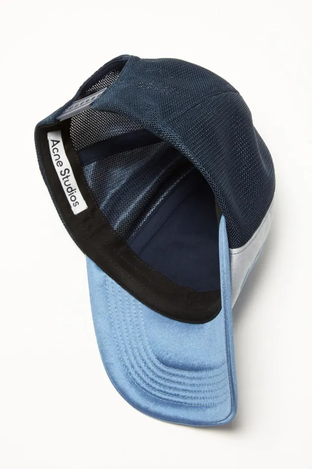 Acne Studios Logo Cap Multi Blue Women Hats