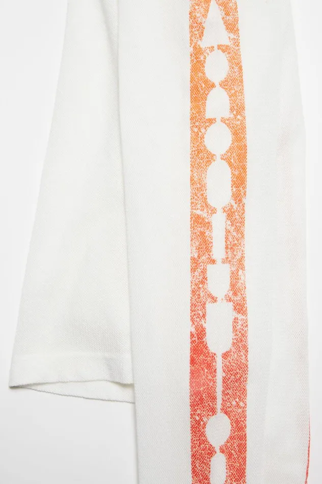 Acne Studios Logo Long Sleeve Tshirt Optic White Men Tshirts