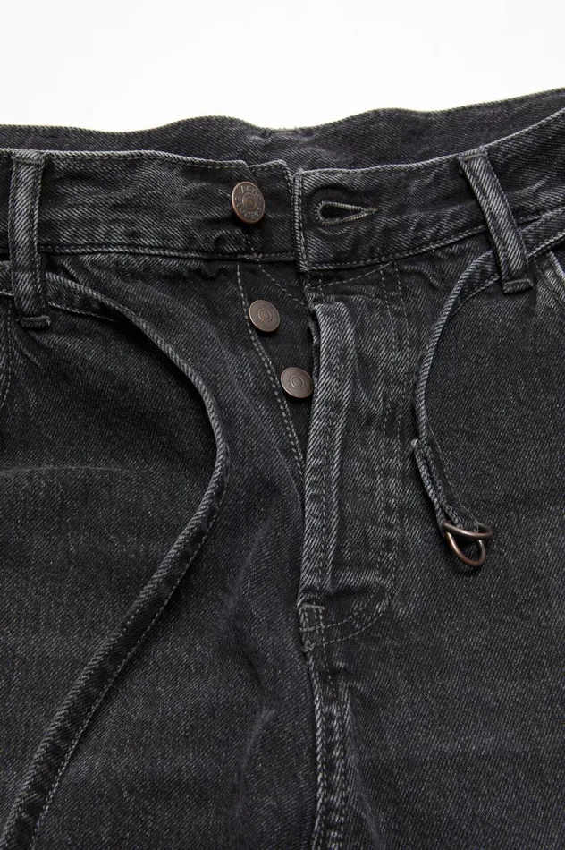 Acne Studios Loose Fit Denim Shorts Black Women Shorts