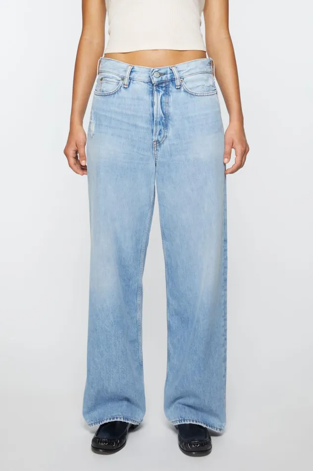 Acne Studios Loose Fit Jeans 8211 1981F Light Blue Women Jeans