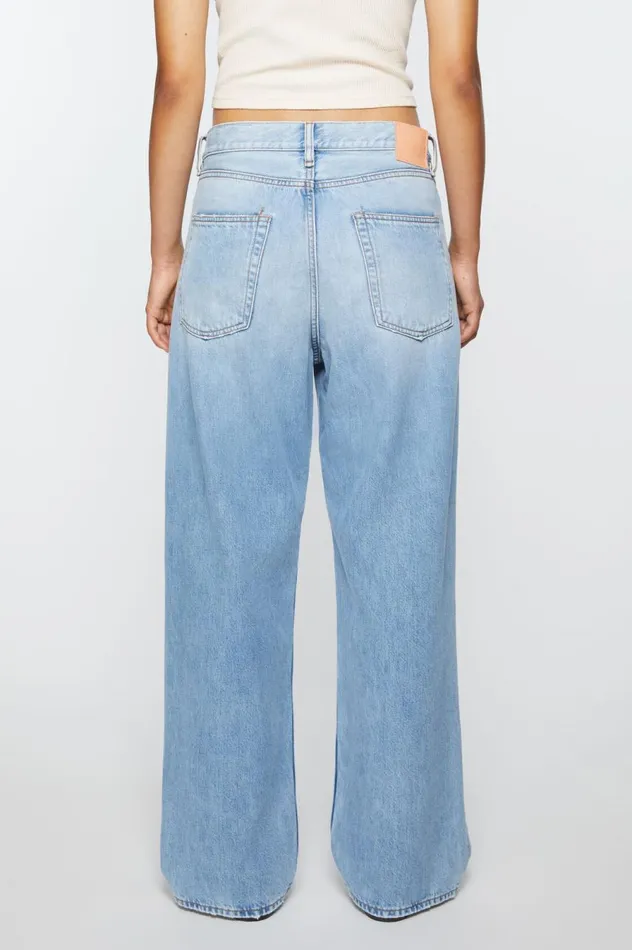 Acne Studios Loose Fit Jeans 8211 1981F Light Blue Women Jeans
