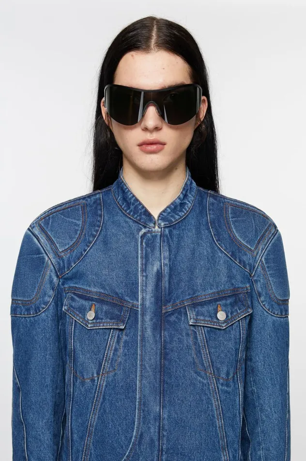 Acne Studios Metal Frame Sunglasses Blackblack Men Eyewear
