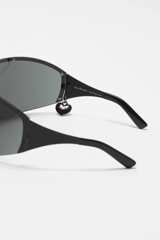 Acne Studios Metal Frame Sunglasses Blackblack Men Eyewear