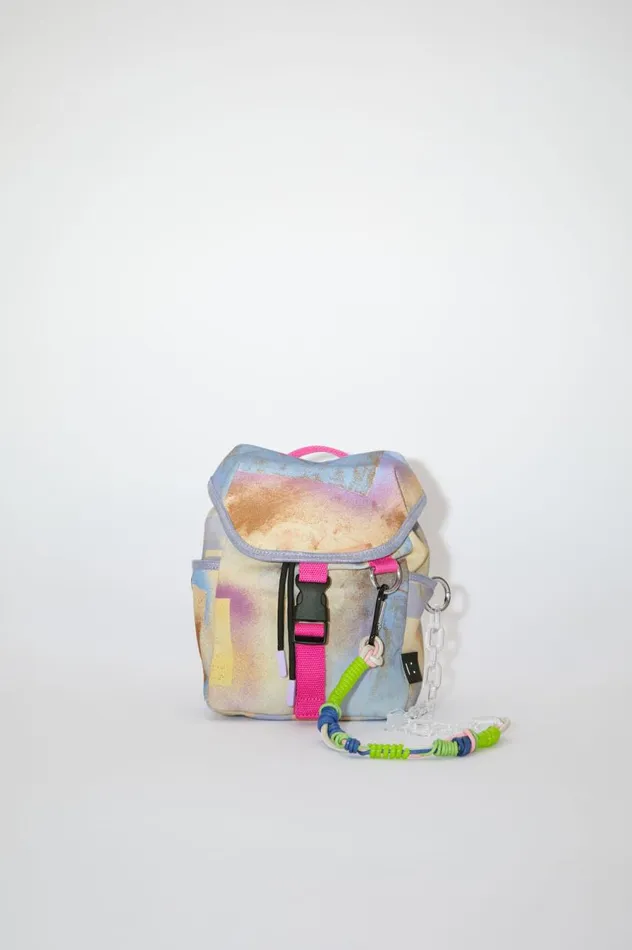 Acne Studios Mini Backpack Beigemulti Men Bags