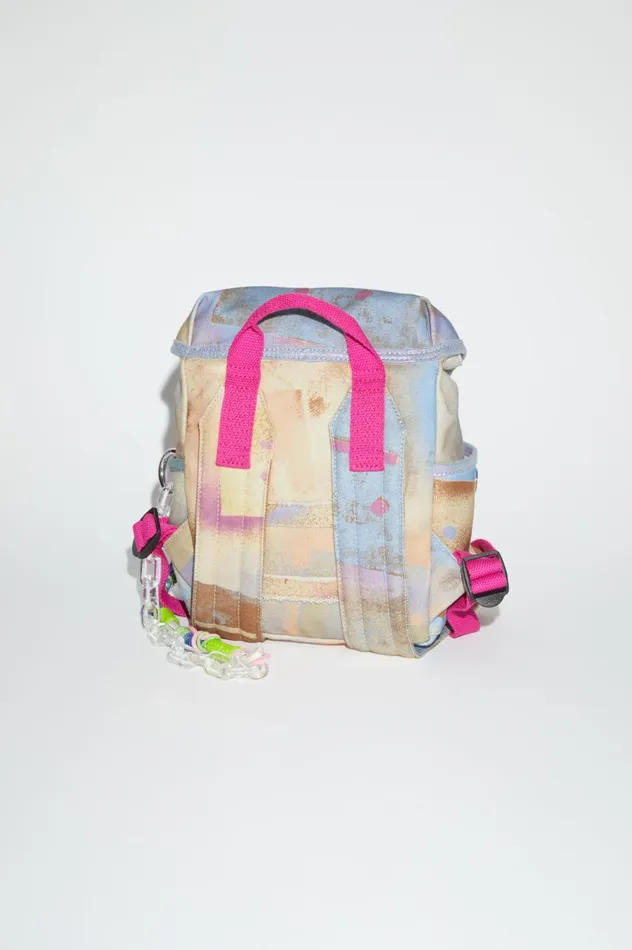 Acne Studios Mini Backpack Beigemulti Men Bags