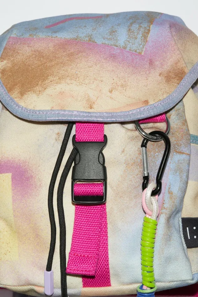 Acne Studios Mini Backpack Beigemulti Men Bags