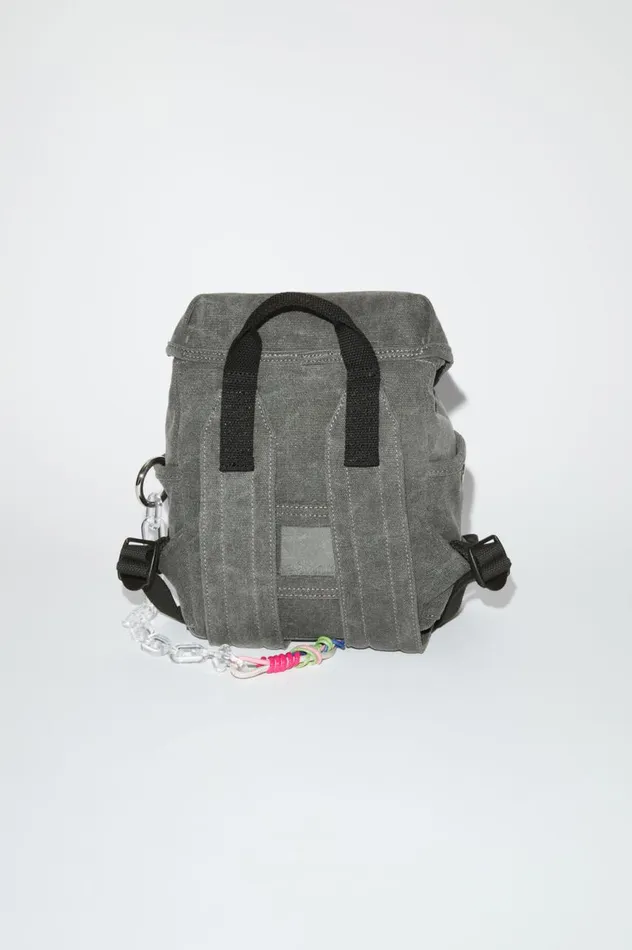 Acne Studios Mini Backpack Carbon Grey Men Bags