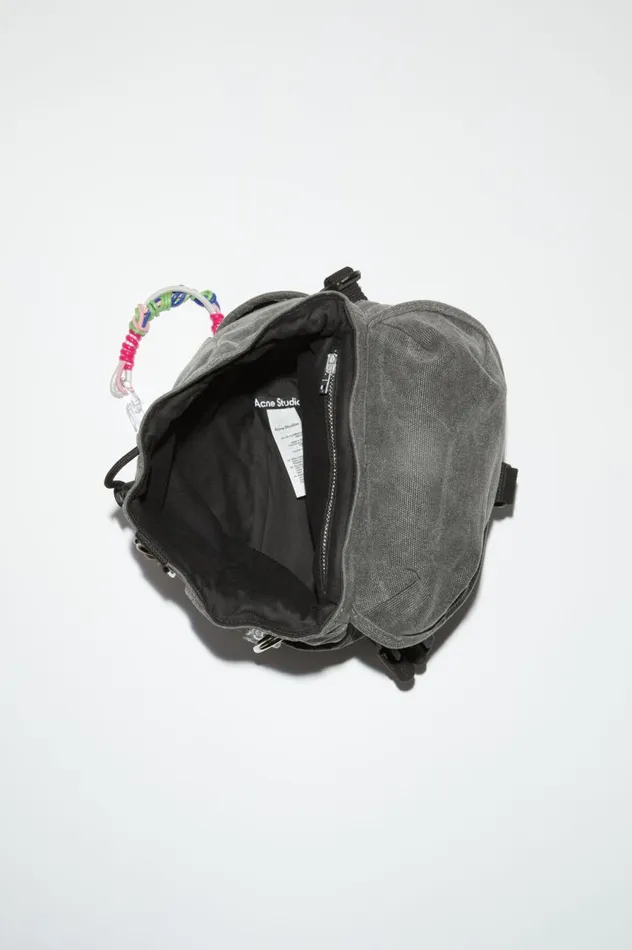 Acne Studios Mini Backpack Carbon Grey Men Bags