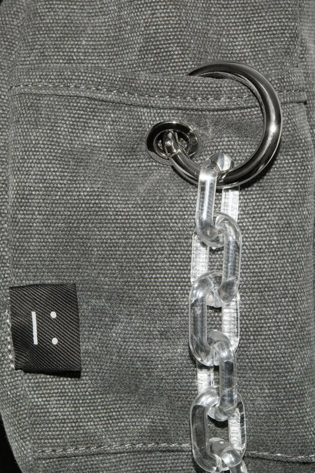 Acne Studios Mini Backpack Carbon Grey Men Bags