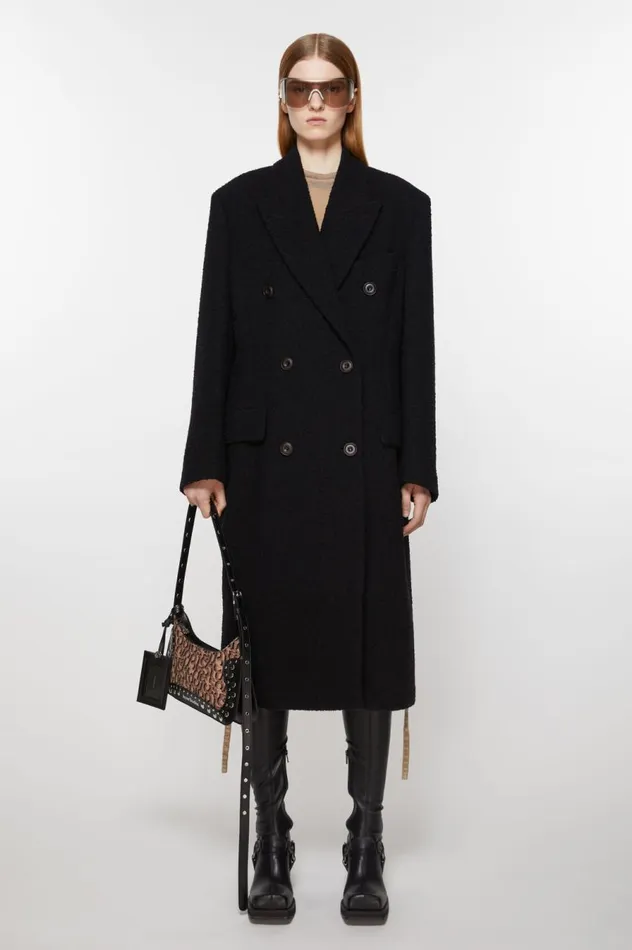 Acne Studios Monogram Platt Mini Shoulder Bag Pinkblack Men Bags