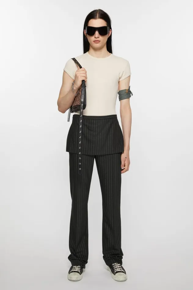 Acne Studios Monogram Platt Mini Shoulder Bag Pinkblack Men Bags