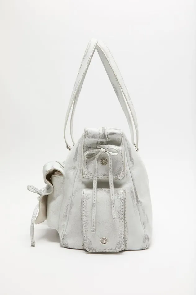 Acne Studios Multipocket Tote Bag Whitegrey Women Bags