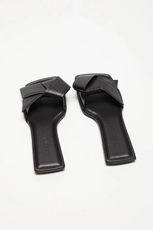 Acne Studios Musubi Leather Sandal Black Women Shoes