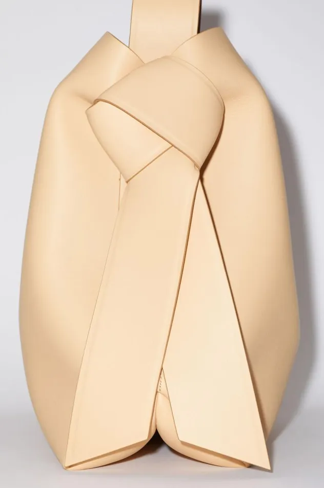Acne Studios Musubi Midi Shoulder Bag Dune Beige Men Bags