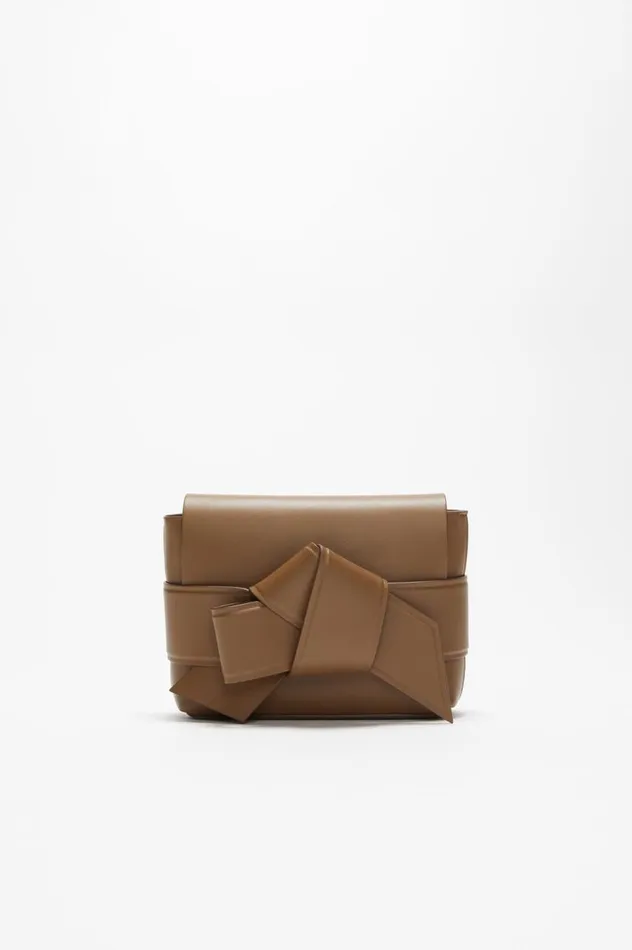 Acne Studios Musubi Mini Crossbody Bag Camel Brown Men Bags
