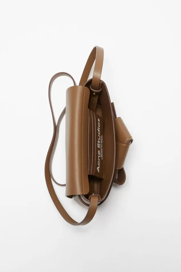 Acne Studios Musubi Mini Crossbody Bag Camel Brown Men Bags