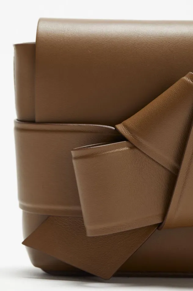 Acne Studios Musubi Mini Crossbody Bag Camel Brown Men Bags