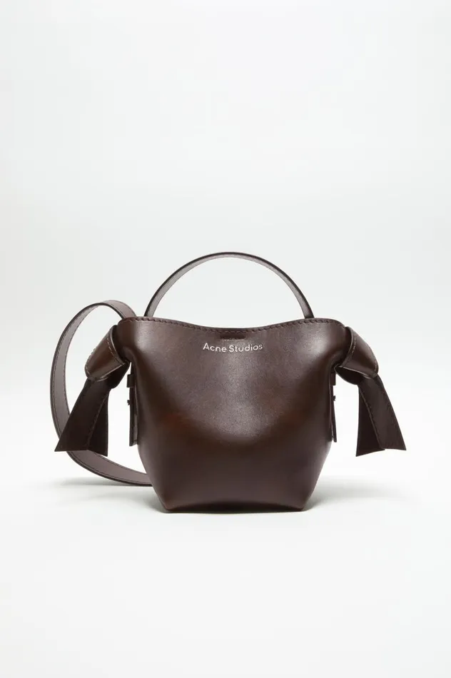 Acne Studios Musubi Mini Shoulder Bag Dark Brown Men Bags