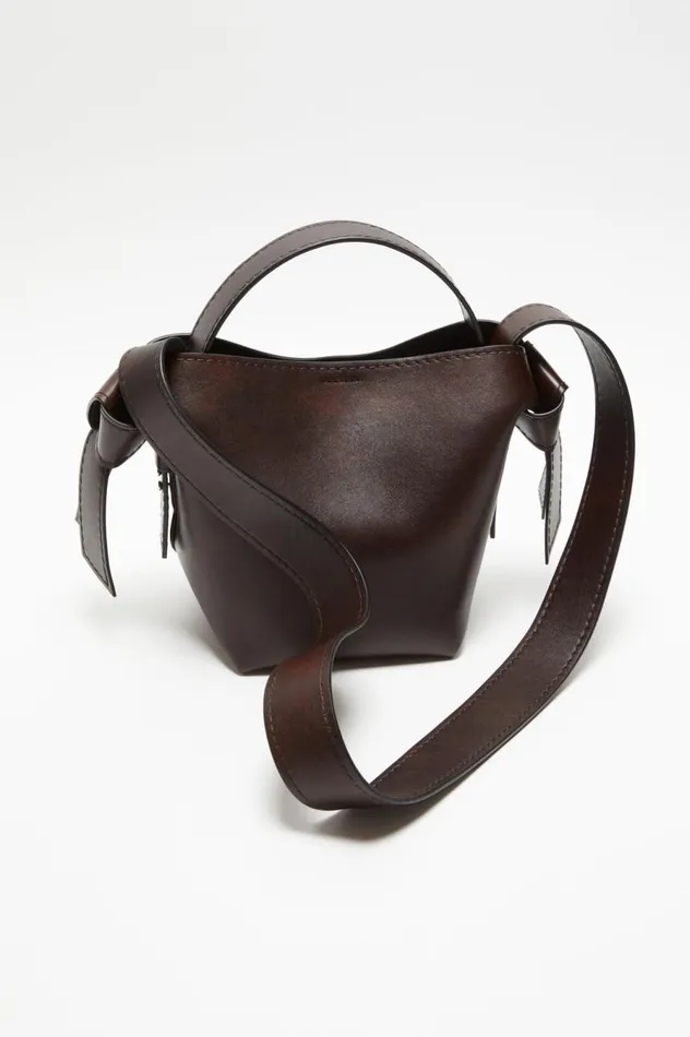 Acne Studios Musubi Mini Shoulder Bag Dark Brown Men Bags