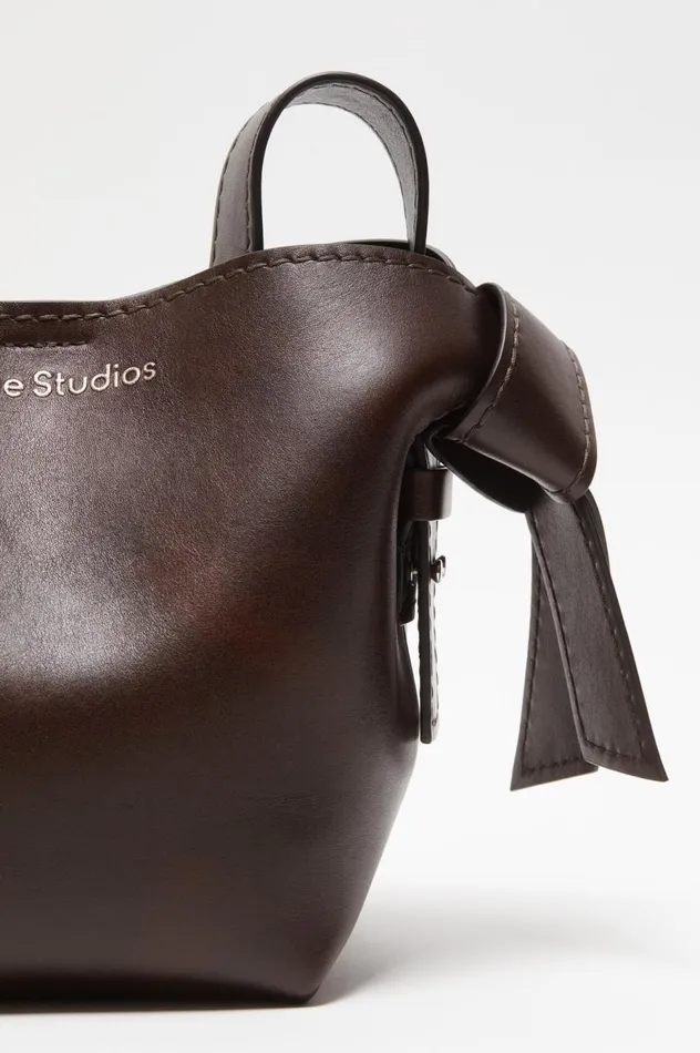 Acne Studios Musubi Mini Shoulder Bag Dark Brown Men Bags