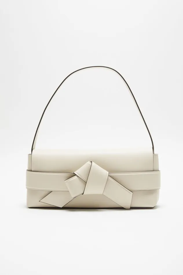 Acne Studios Musubi Shoulder Bag Whiteblack Women Bags