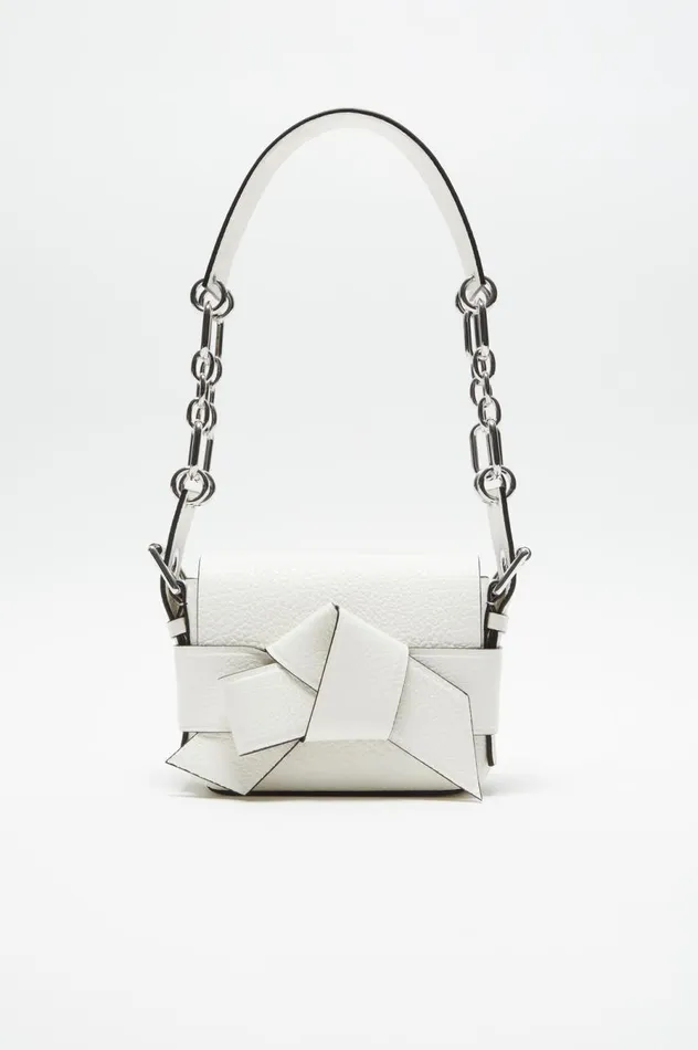 Acne Studios Musubi Shoulder Bag White Men Bags