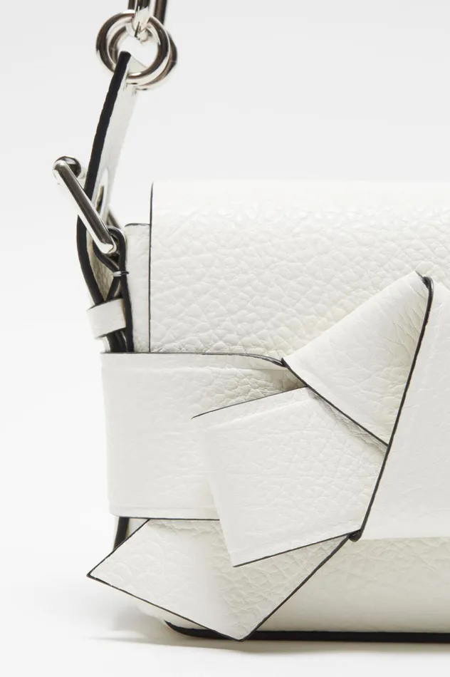 Acne Studios Musubi Shoulder Bag White Men Bags