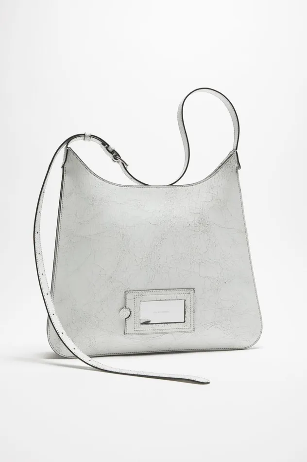 Acne Studios Platt Shoulder Bag White Men Bags