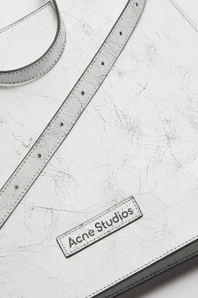 Acne Studios Platt Shoulder Bag White Men Bags