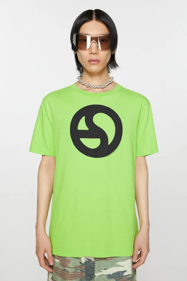 Acne Studios Printed Tshirt Sharp Green Men Tshirts