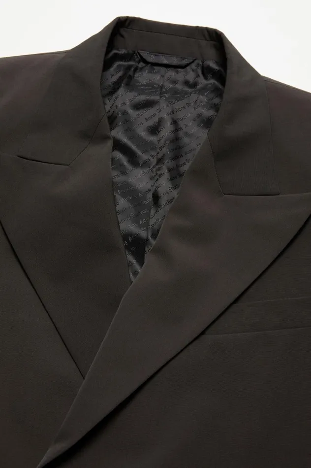 Acne Studios Regular Fit Suit Jacket Cacao Brown Men Suit Jackets