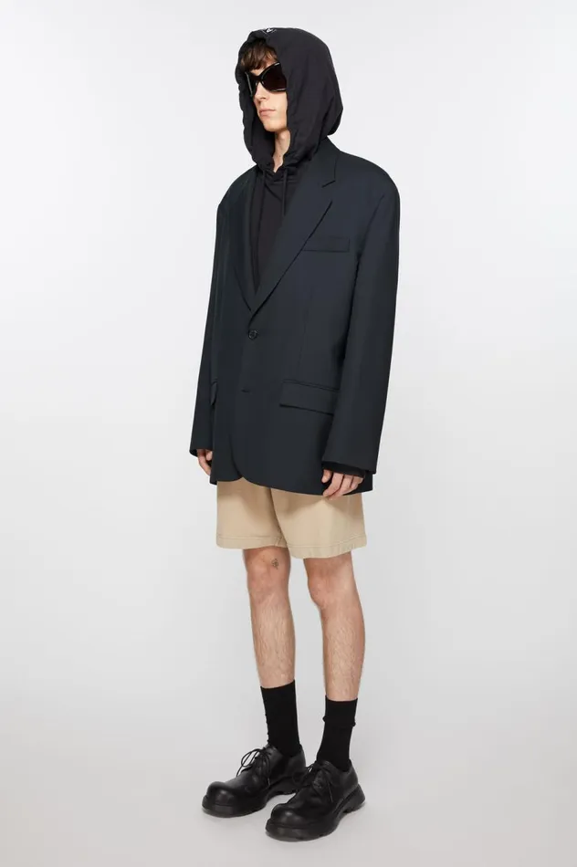 Acne Studios Relaxed Fit Suit Jacket Dark Navy Men Suit Jackets