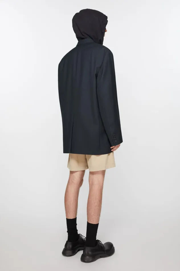 Acne Studios Relaxed Fit Suit Jacket Dark Navy Men Suit Jackets
