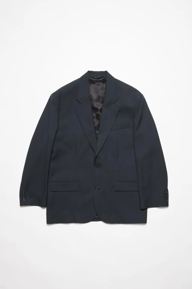 Acne Studios Relaxed Fit Suit Jacket Dark Navy Men Suit Jackets