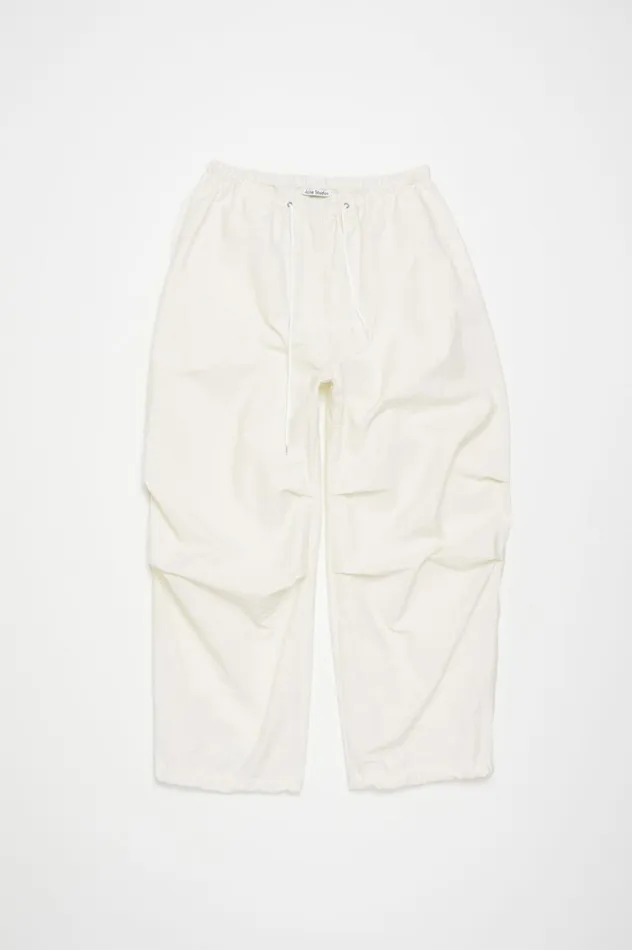 Acne Studios Relaxed Fit Trousers White Women Trousers