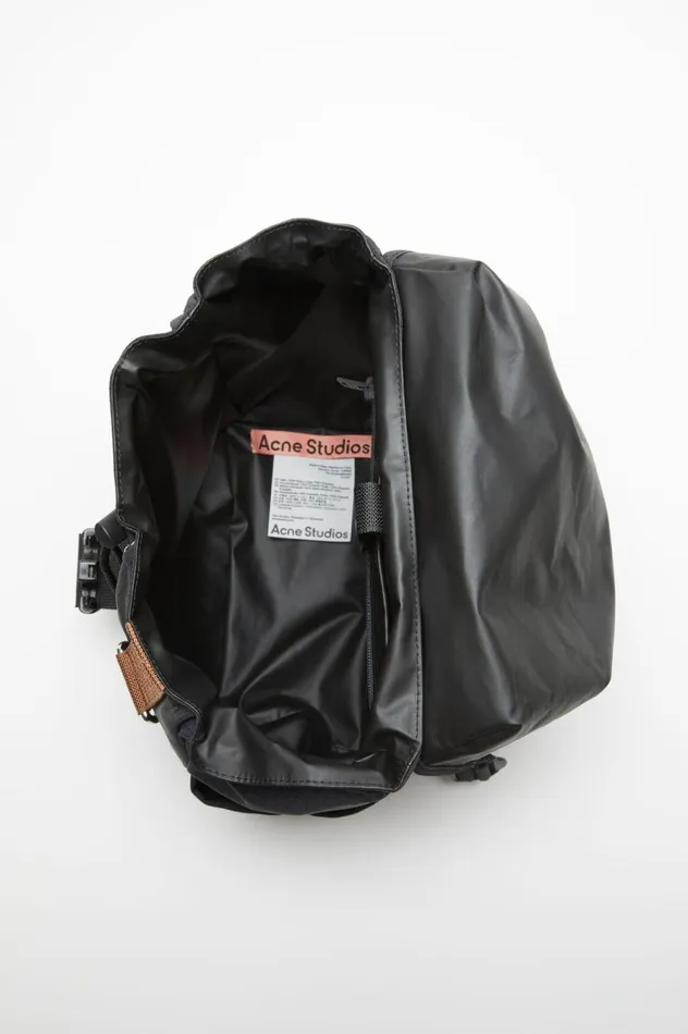 Acne Studios Ripstop Nylon Backpack Black Women Bags