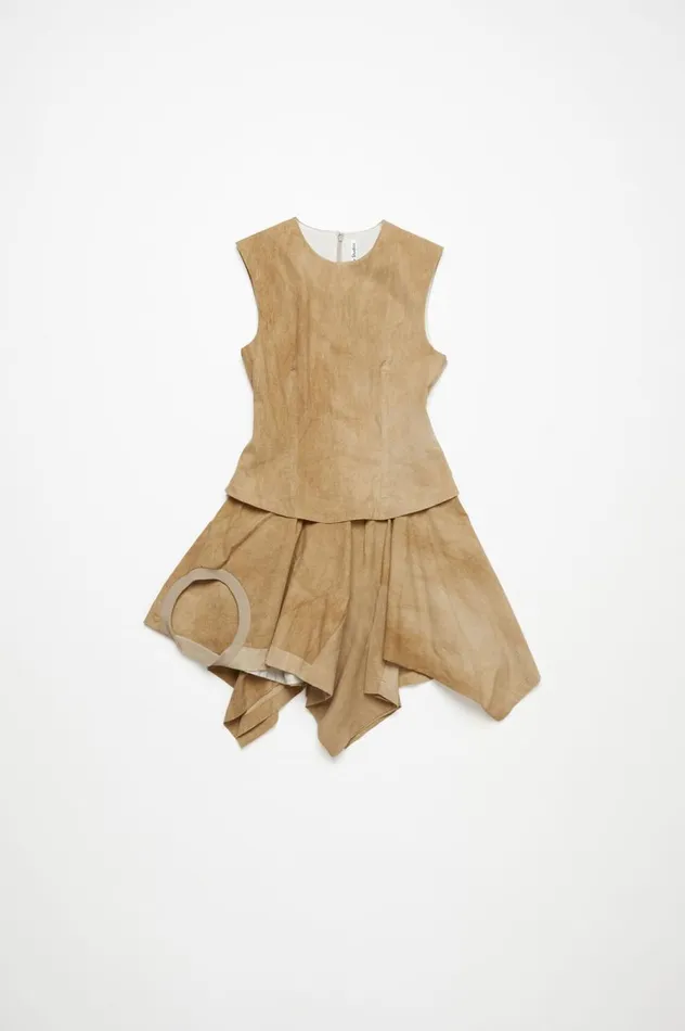 Acne Studios Sleeveless Dress Cold Beige Women Dresses