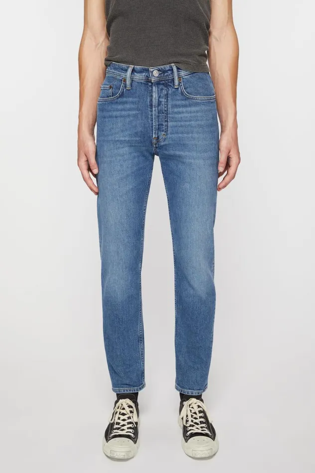 Acne Studios Slim Fit Jeans 8211 River Mid Blue Men Jeans