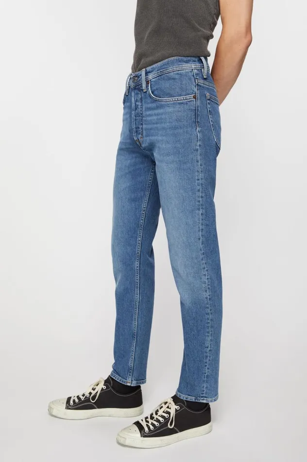 Acne Studios Slim Fit Jeans 8211 River Mid Blue Men Jeans
