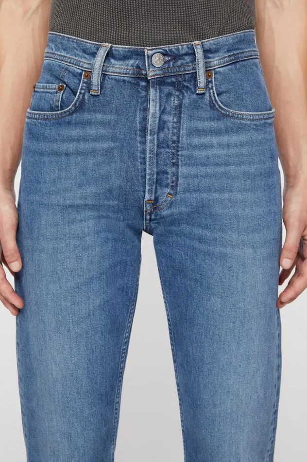 Acne Studios Slim Fit Jeans 8211 River Mid Blue Men Jeans