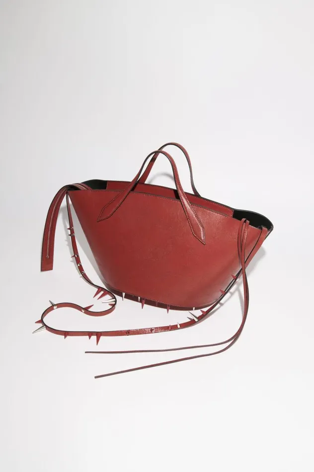 Acne Studios Spike Shoulder Bag Red Women Bags