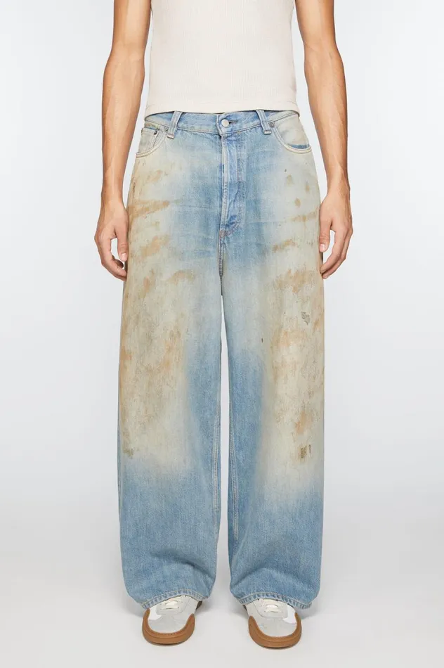 Acne Studios Super Baggy Fit Jeans 8211 2023 Mid Blue Women Jeans