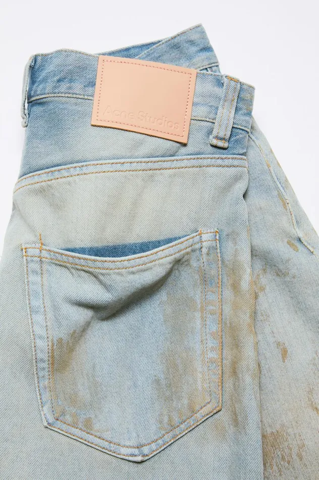 Acne Studios Super Baggy Fit Jeans 8211 2023 Mid Blue Women Jeans