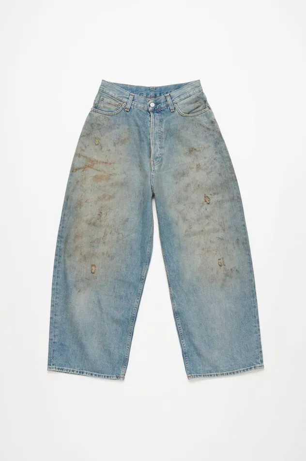 Acne Studios Super Baggy Fit Jeans 8211 2023 Mid Blue Women Jeans